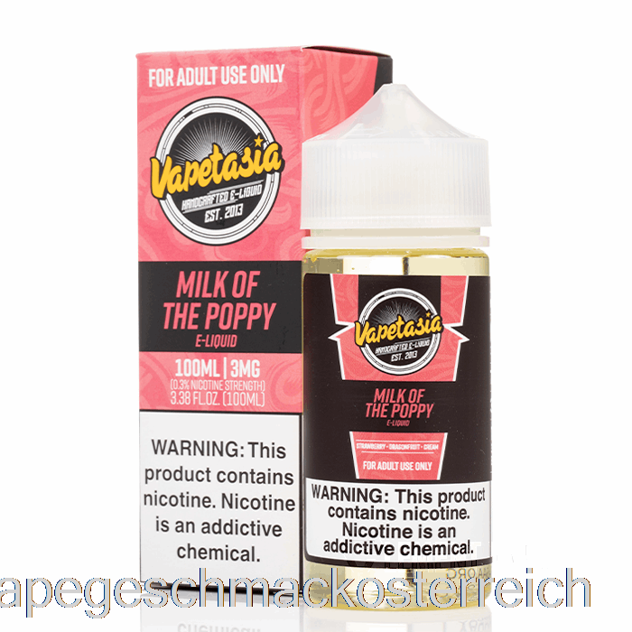 Mohnmilch - Vapetasia - 100ml 6mg Vape-Geschmack